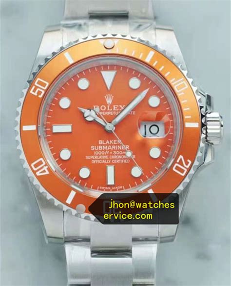 rolex submariner orange dial|rolex submariner dial types.